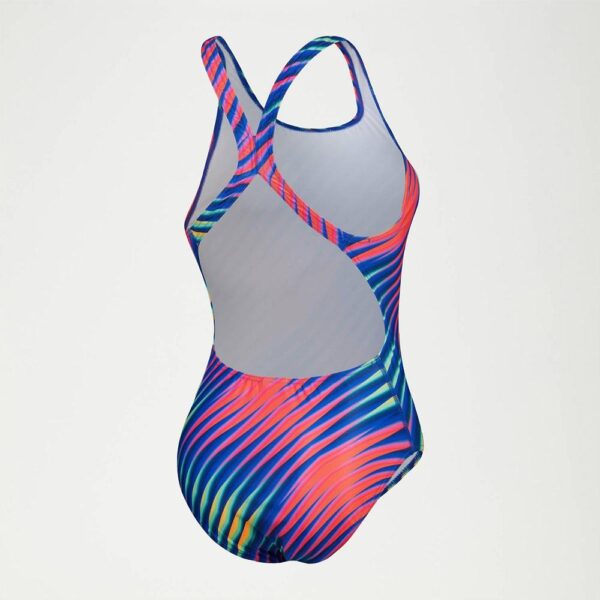 Calzoneta Speedo Endurance+ Allover Digital Powerback mujer lineas colores - Imagen 2
