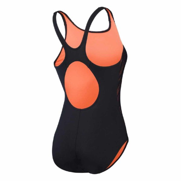 Calzoneta Speedo Endurance+ HyperBoom Splice muscleback mujer negro/naranja - Imagen 2