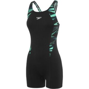 Calzoneta Speedo Endurance+ Legsuit HyperBoom Splice mujer negro/menta