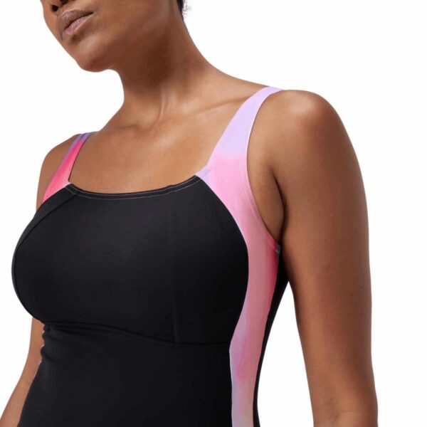 Calzoneta Speedo Shaping LunaLustre mujer negro linea violeta - Imagen 4