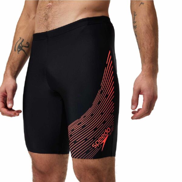Jammer Speedo Medley Logo hombre negro/rojo - Imagen 2