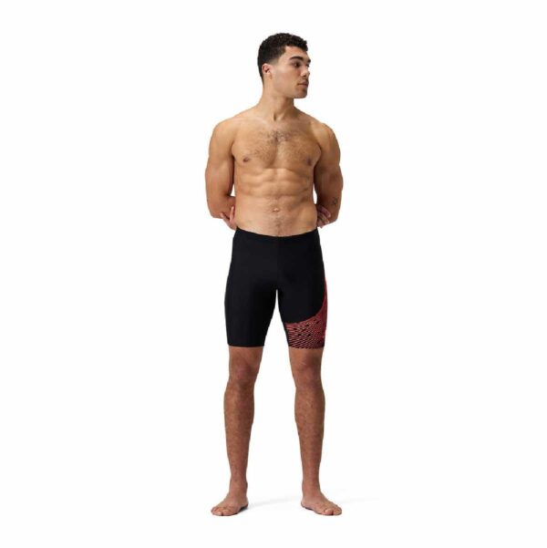 Jammer Speedo Medley Logo hombre negro/rojo - Imagen 3