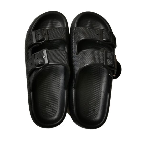 Sandalia Surf 7 FF344 doble hebilla negro mujer