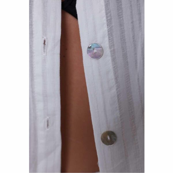 Camisa J.Valdi manga corta Matira blanca - Imagen 4