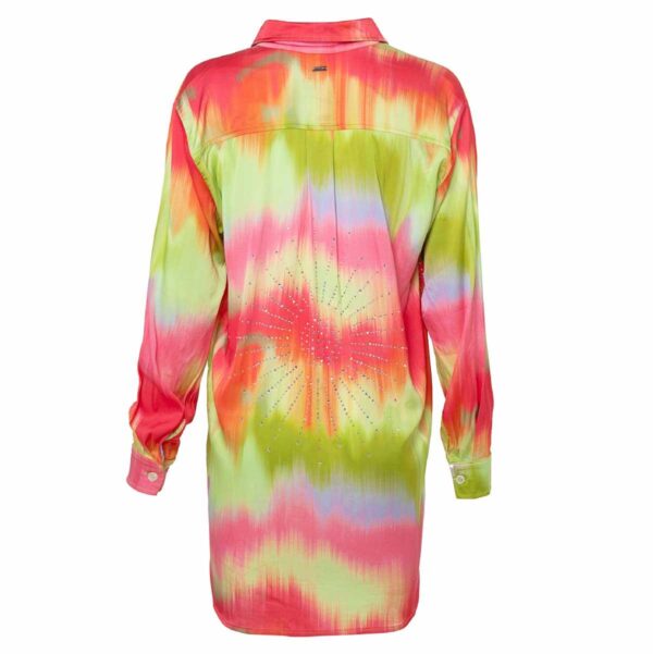 Camisa Maaji larga SP25 Lime Obre Shibori - Imagen 7