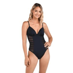 Calzoneta LB underwire mesh negra