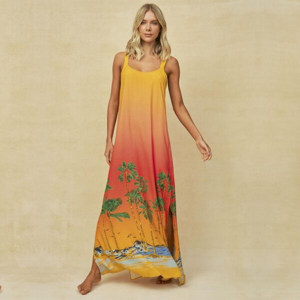 Vestido largo Maaji SP24 Cali Sunset Lucille