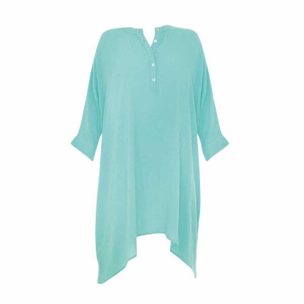 Camisa Sunflair larga turquesa