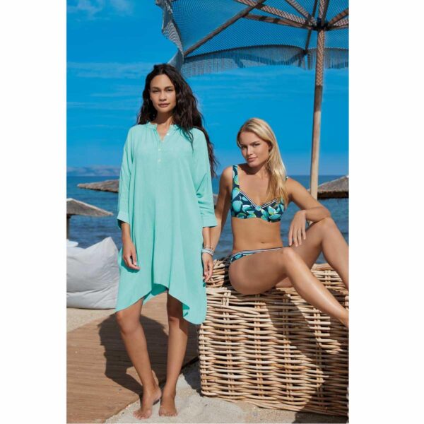 Camisa Sunflair larga turquesa - Imagen 3