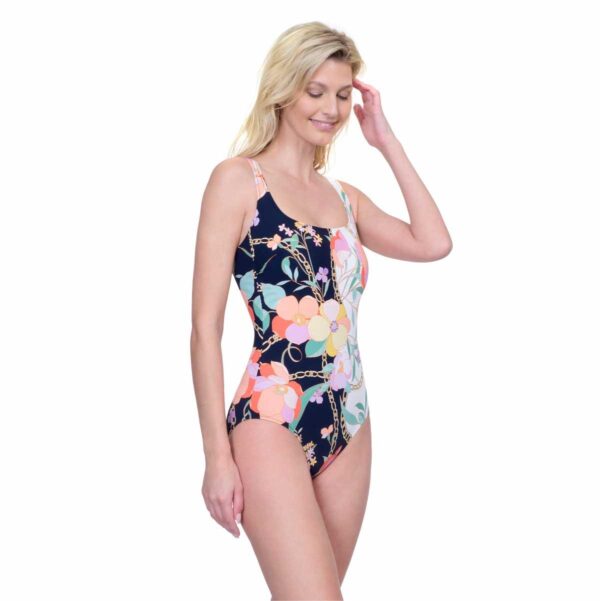Calzoneta Gottex Memories of Capri negro square neck