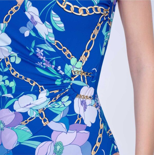 Calzoneta Gottex Memories of Capri azul v neck - Imagen 5