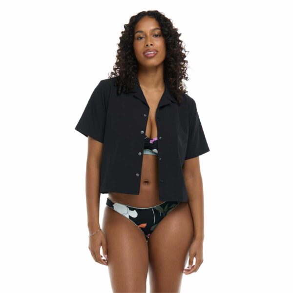 Camisa BG corta Lalancha negra mujer - Imagen 2