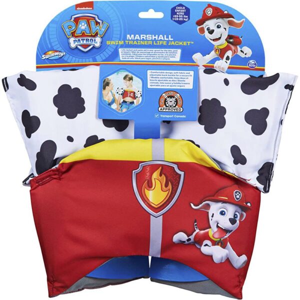 Puddle Jumper Swimways Trainer Paw Patrol Marshall 33-55 lbs - Imagen 5