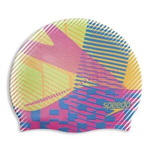 Gorro Speedo Silicon Estampado Digital Adulto diseño abstracto