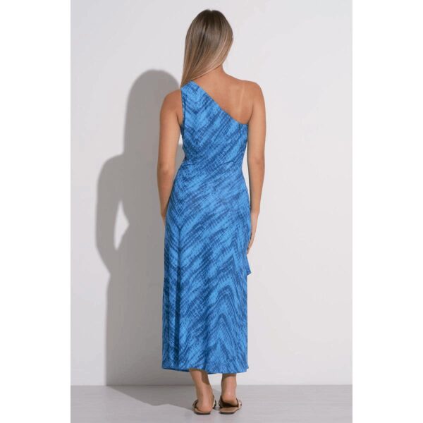 Vestido Elan largo Blue Havana un hombro - Imagen 3