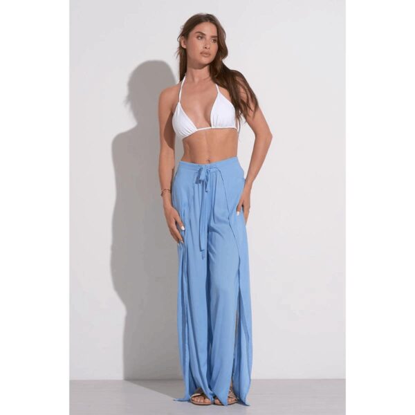 Pantalon Elan wrap leg celeste