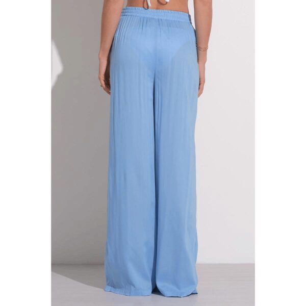 Pantalon Elan wrap leg celeste - Imagen 3