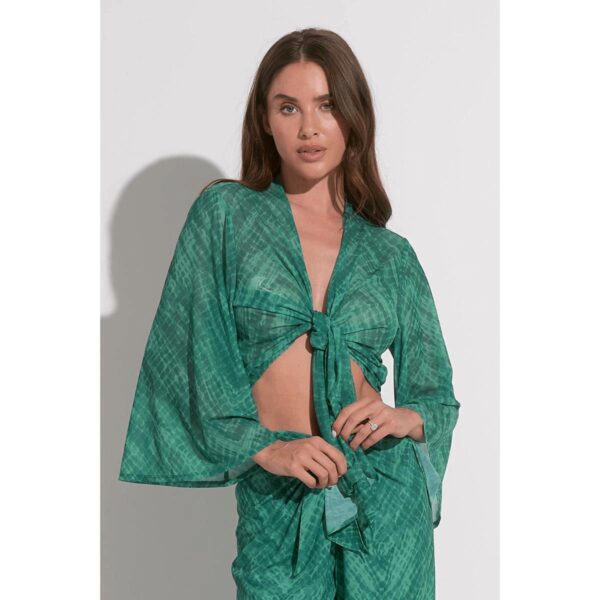 Crop top Elan Aqua Havana