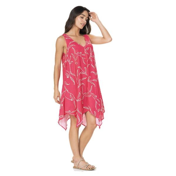 Vestido Garotas corto Turbinata rojo - Imagen 2