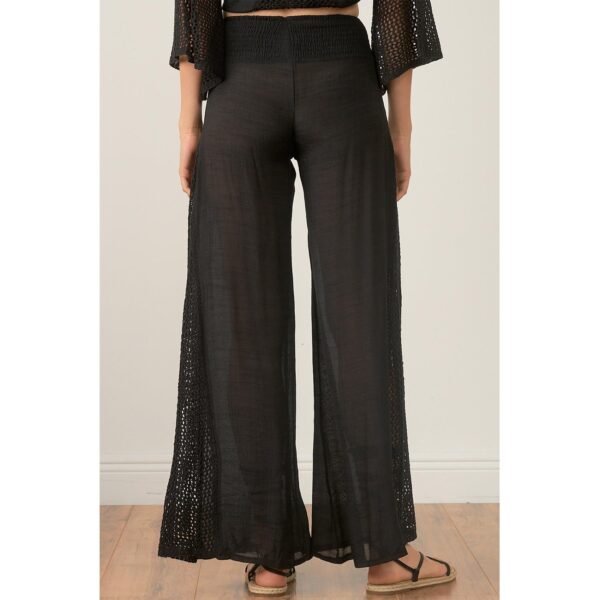 Pantalon Elan con elastico lado crochet negro - Imagen 3