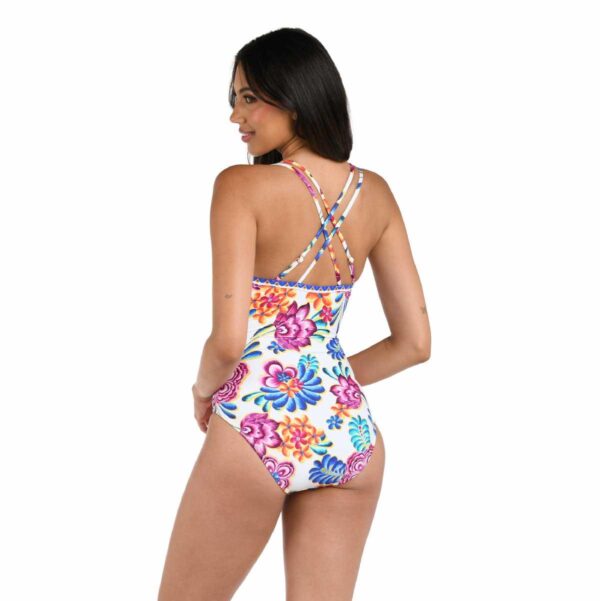 Calzoneta LB Flor de Paradisco lace up - Imagen 2