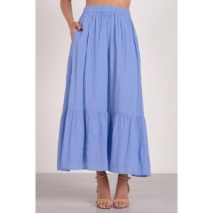Falda Elan larga celeste