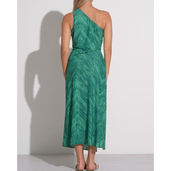 Vestido Elan largo Aqua Havana un hombro - Imagen 3