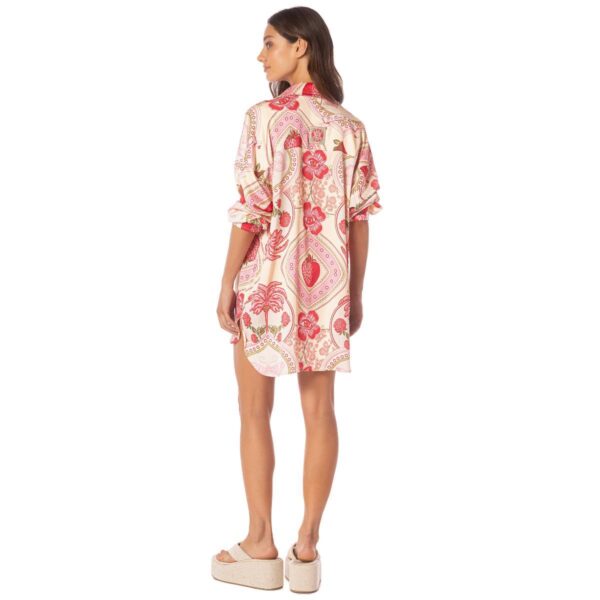 Camisa Maaji larga HS25 Stawberry Palm Dreambound - Imagen 2