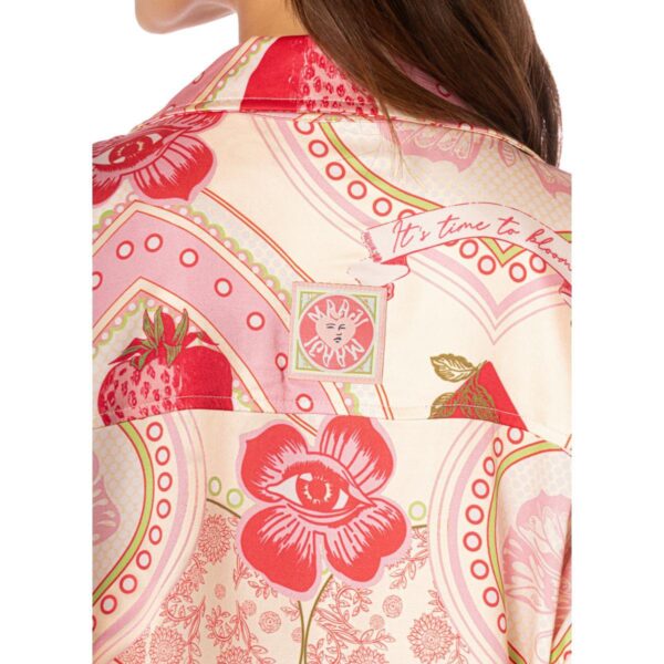 Camisa Maaji larga HS25 Stawberry Palm Dreambound - Imagen 5