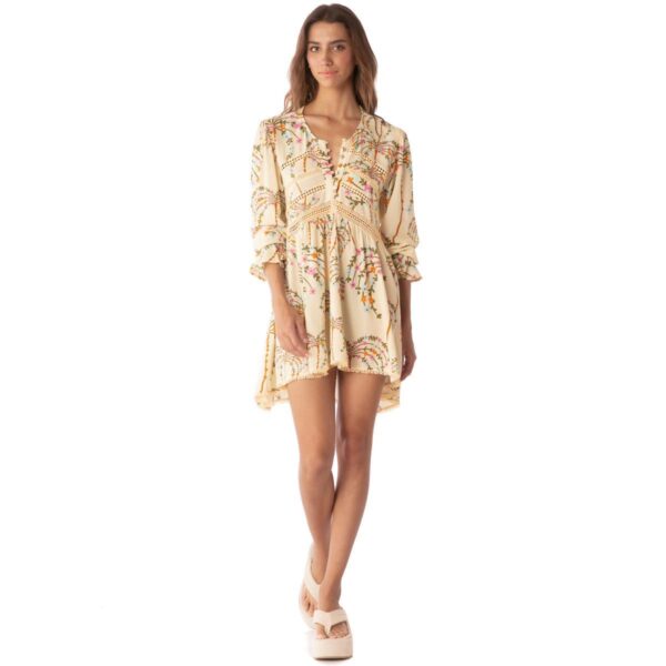 Vestido corto Maaji SS25 Sandstone Tropics Boho