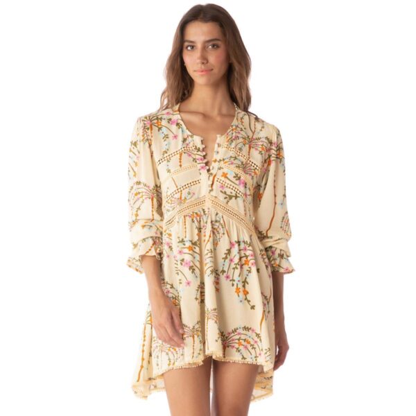 Vestido corto Maaji SS25 Sandstone Tropics Boho - Imagen 3