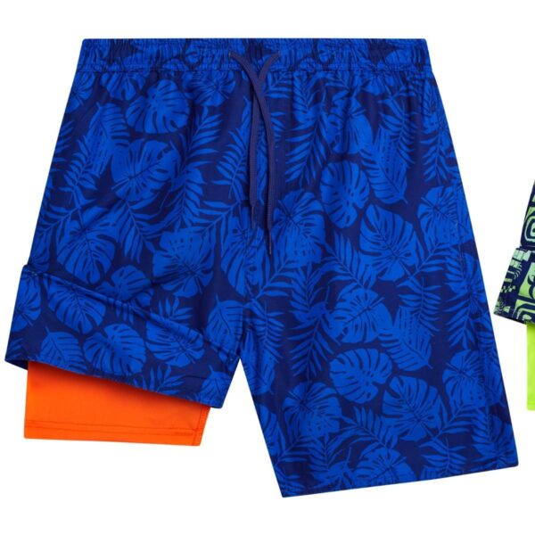 Calzoneta Quad Seven SS con boxer azul hojas de leon niño 8-16yr - Imagen 2