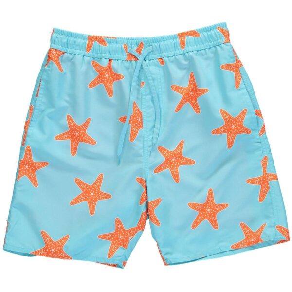 Calzoneta Quad Seven SS con boxer celeste estrellas de mar niño 8-16yr