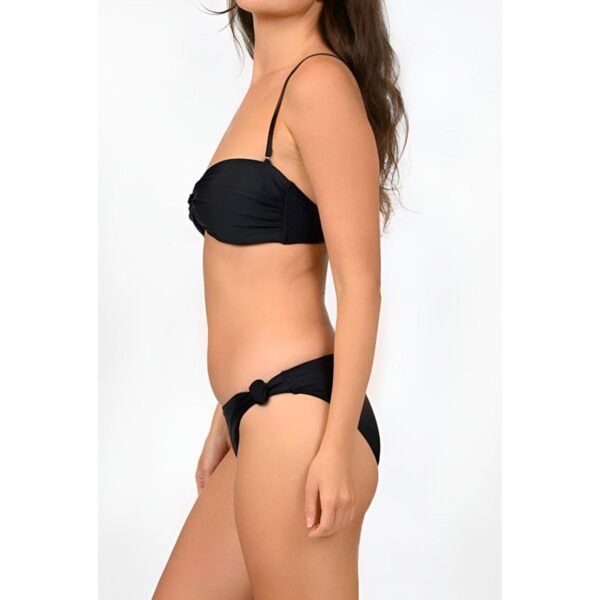 Bikini Poetry in Ocean SS 2 pz bandeau negro mujer - Imagen 2