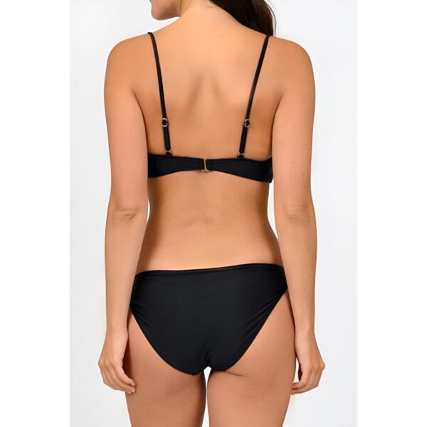 Bikini Poetry in Ocean SS 2 pz bandeau negro mujer - Imagen 3