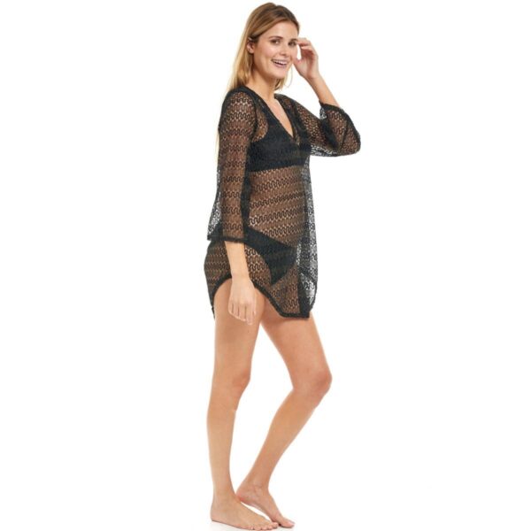 Salida Jordan Taylor Glam negro/dorada cuello V - Imagen 2