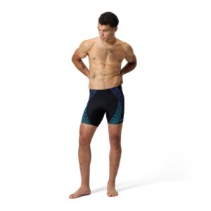 Mid Jammer Speedo Duo Logo hombre negro/aqua