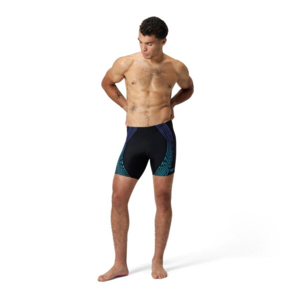 Mid Jammer Speedo Duo Logo hombre negro/aqua