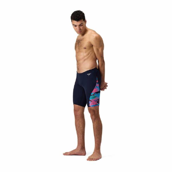 Jammer Speedo Endurance+ Allover Digi V-Cut hombre azul/rojo - Imagen 3