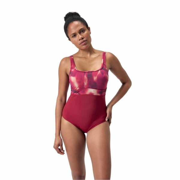 Calzoneta Speedo Shaping ContourEclipse mujer roja busto estampado - Imagen 4