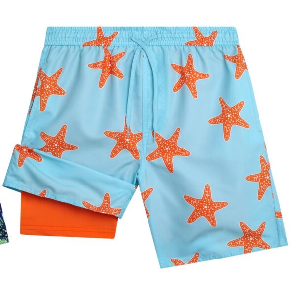 Calzoneta Quad Seven SS con boxer celeste estrellas de mar niño 8-16yr - Imagen 2