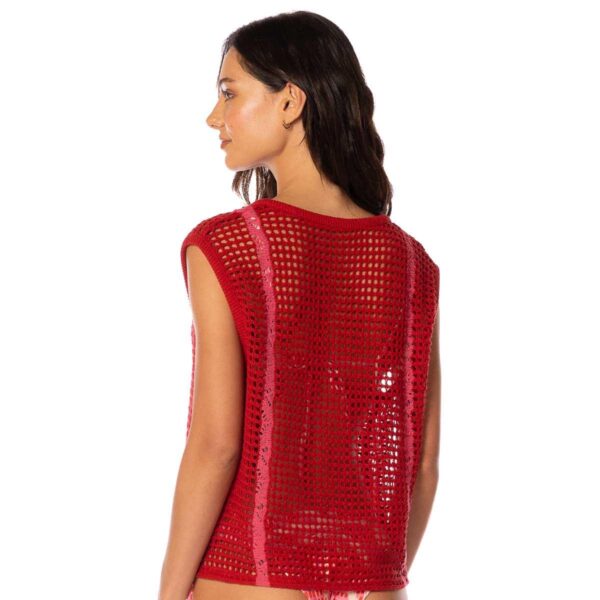 Camisa Maaji SP26 Flame Coral Plum - Imagen 5