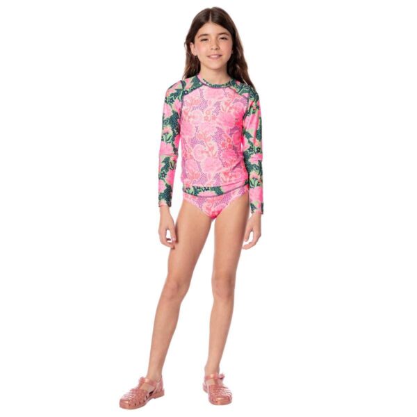 Set de Rashguard Maaji niña SP26 Blush Floral Odyssey - Imagen 3