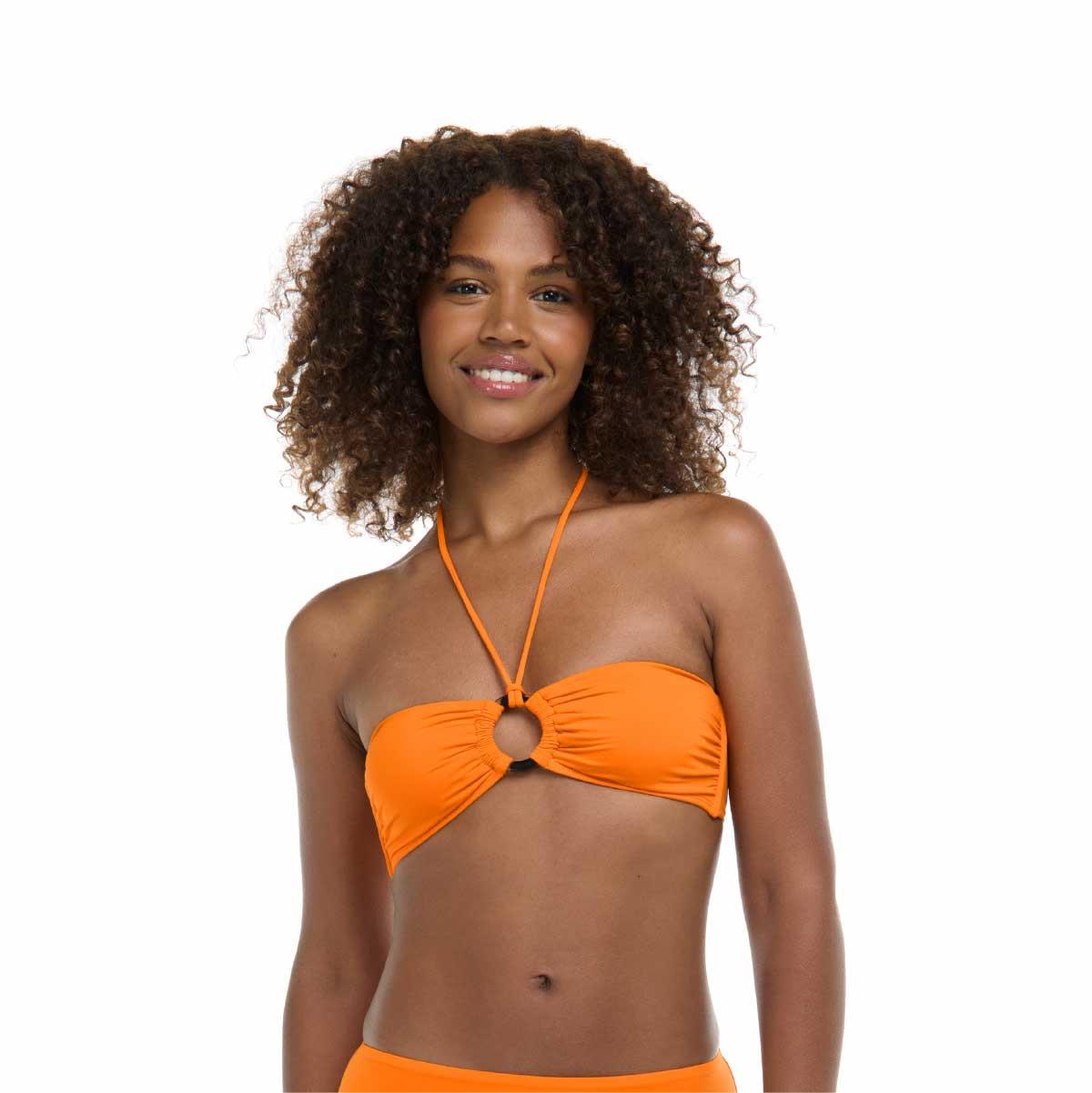 Top Eidon solido Aria mango mujer