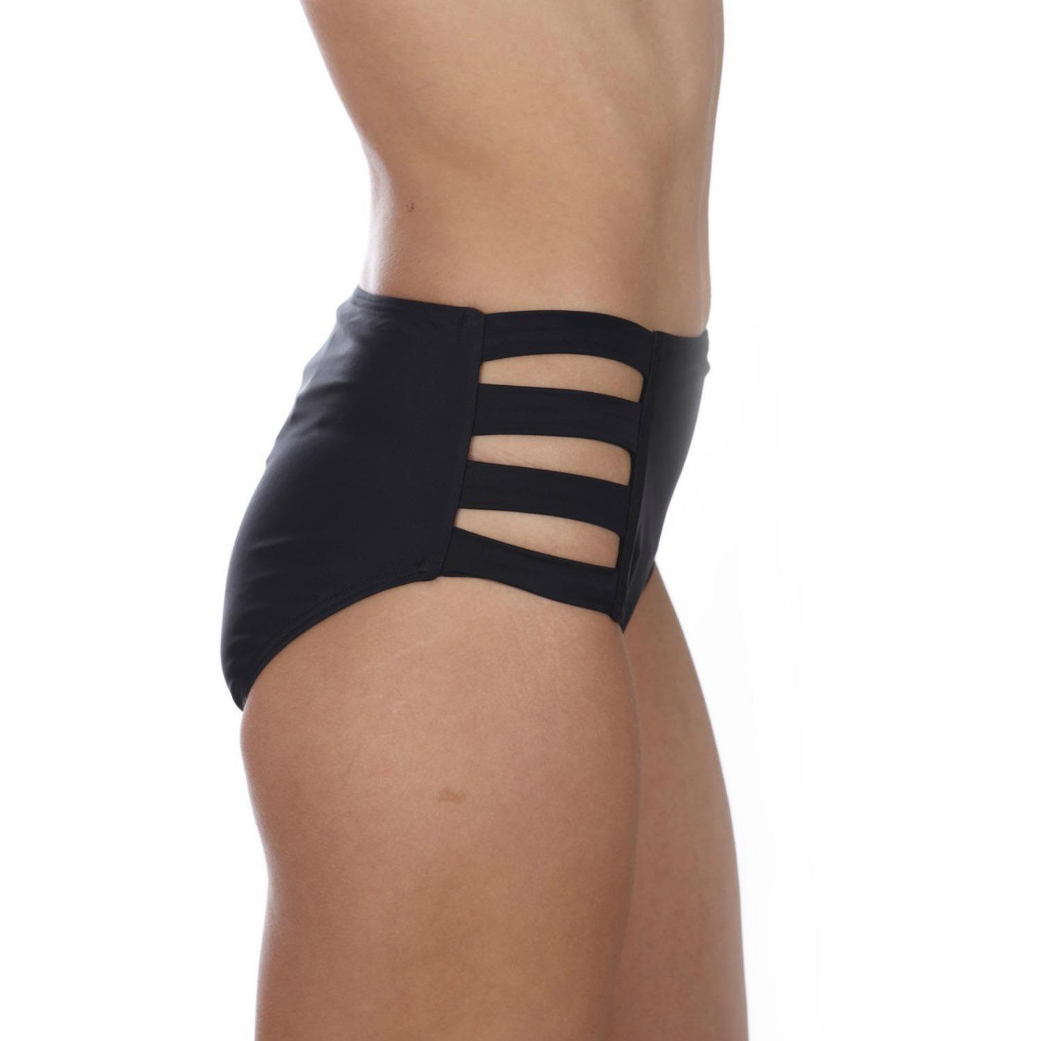 Bottom Heat solido cintura alta negro mujer - Imagen 2