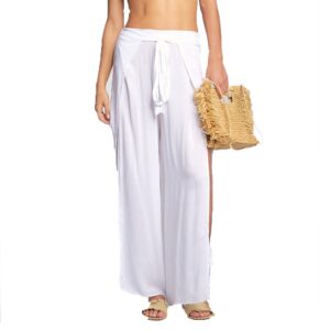 Pantalon Elan wrap leg blanco