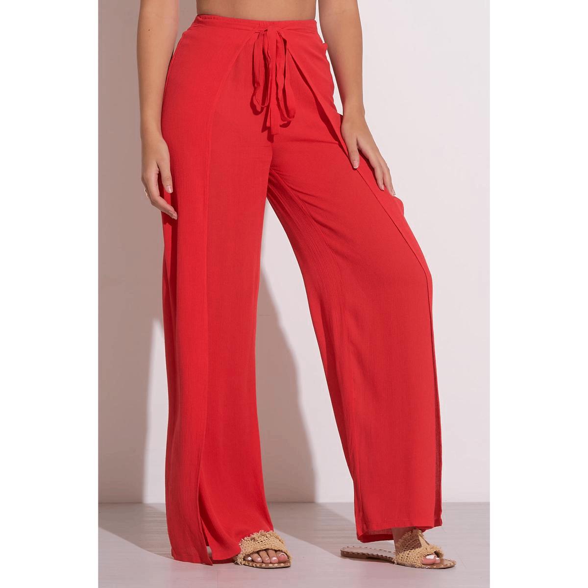 Pantalon Elan wrap leg rojo - Imagen 2