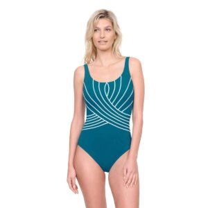 Calzoneta Gottex Embrace square neck teal