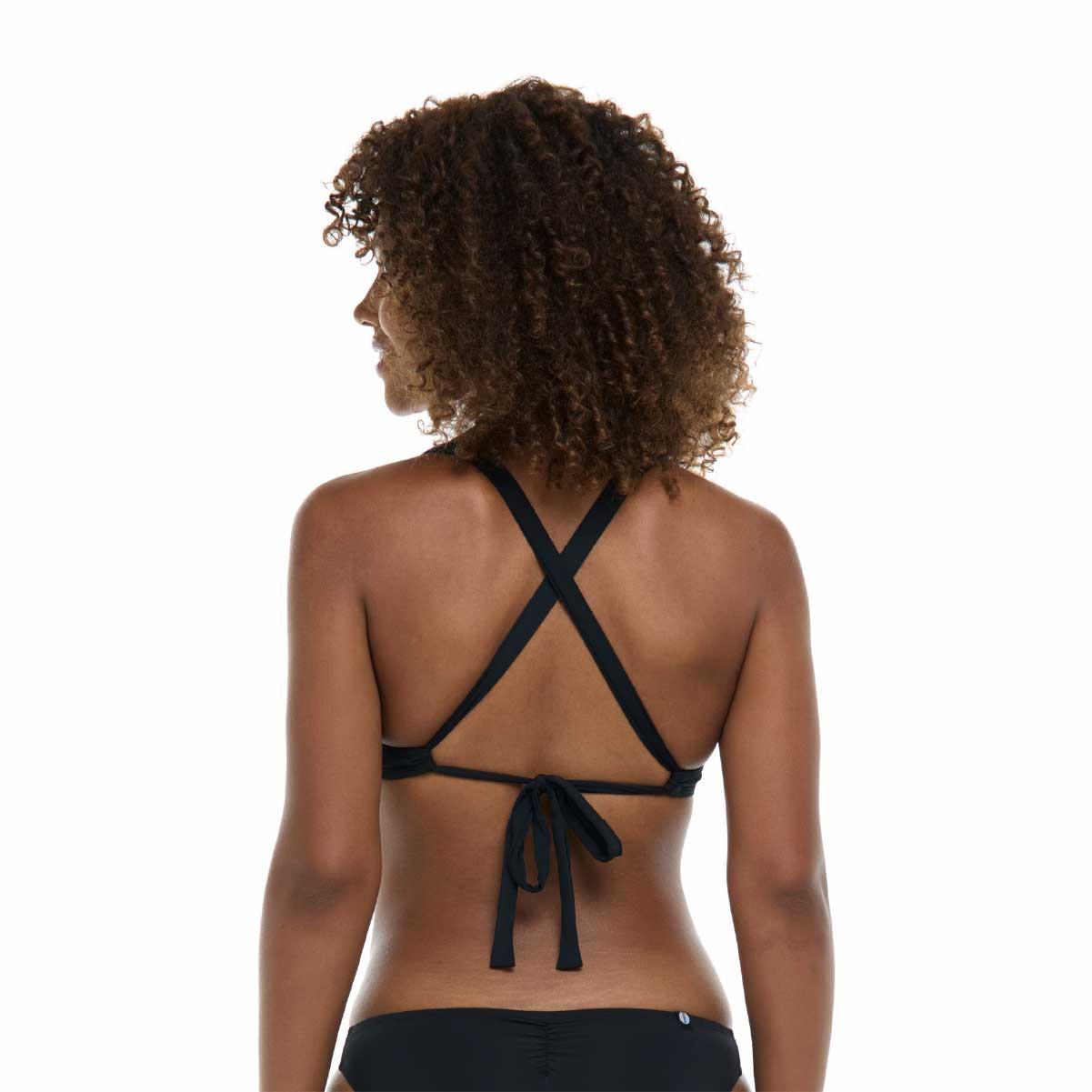Top Eidon solido Maya negro mujer - Imagen 3
