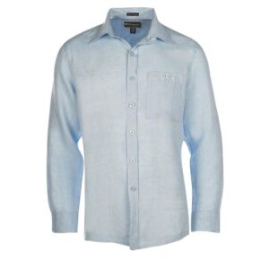 Camisa Weekender Pavilion M/L Lino celeste hombre